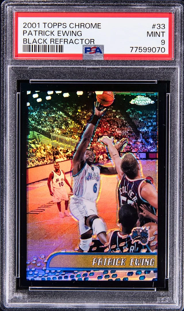 2001-02 Topps Chrome Black Patrick Ewing Refractor #33 card image