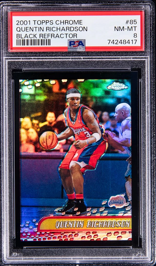 2001-02 Topps Chrome Black Quentin Richardson Refractor #85 card image