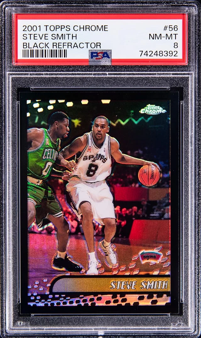 2001-02 Topps Chrome Black Steve Smith Refractor #56 card image