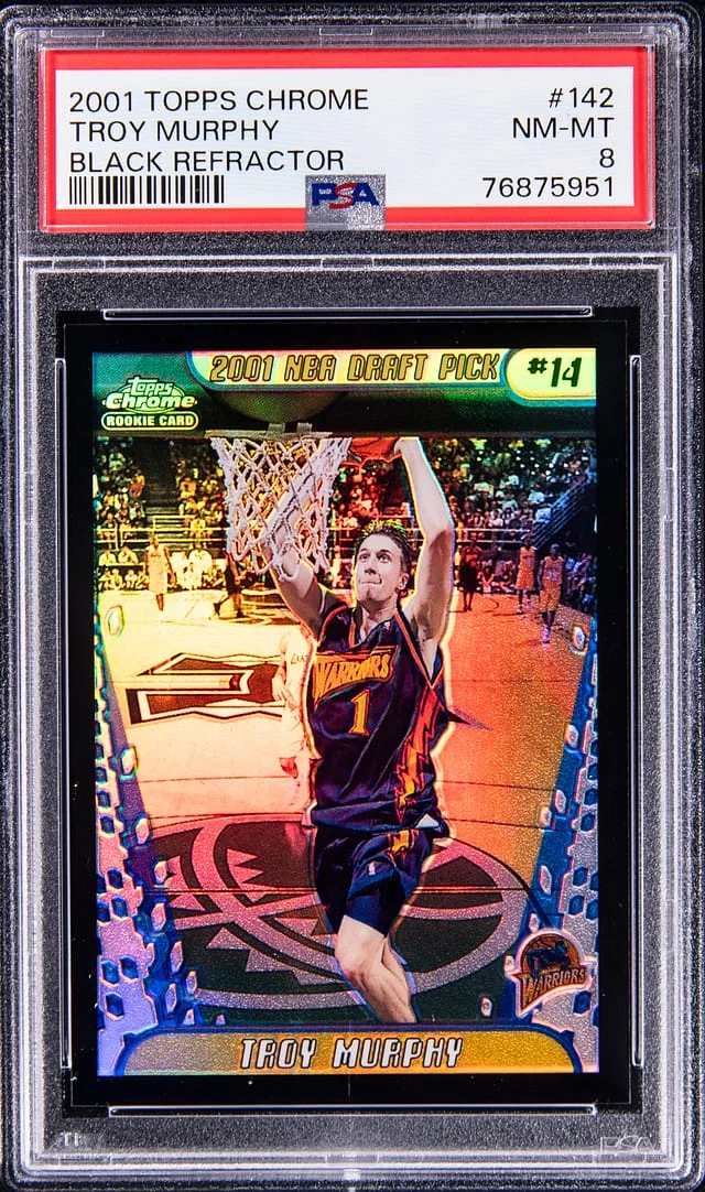 2001-02 Topps Chrome Black Troy Murphy Refractor #142 card image