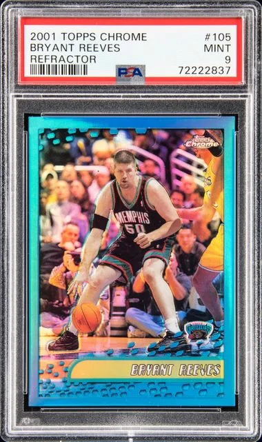 2001-02 Topps Chrome Bryant Reeves Refractor #105 card image
