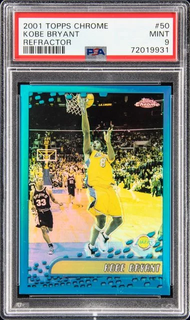 2001-02 Topps Chrome Kobe Bryant #50 card image
