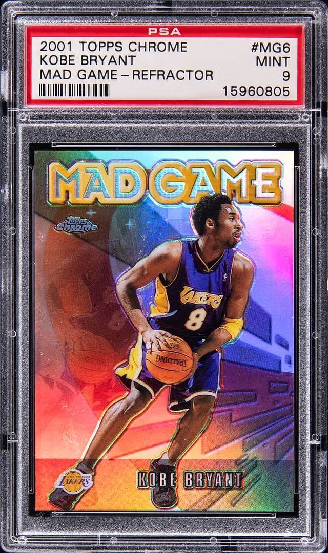 2001-02 Topps Chrome Kobe Bryant Mad Game Refractor #MG6 card image