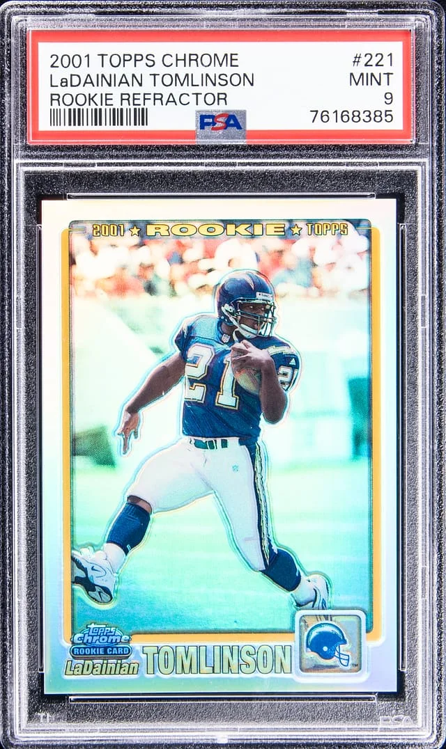 2001-02 Topps Chrome LaDainian Tomlinson Refractor #221 card image