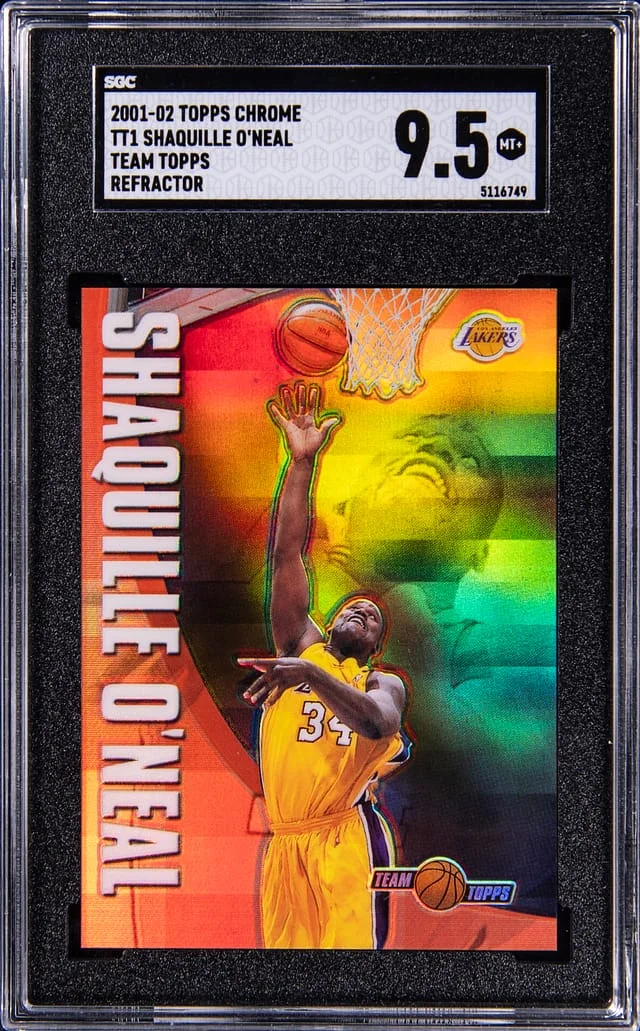 2001-02 Topps Chrome Shaquille O'Neal Team Topps #TT1 card image