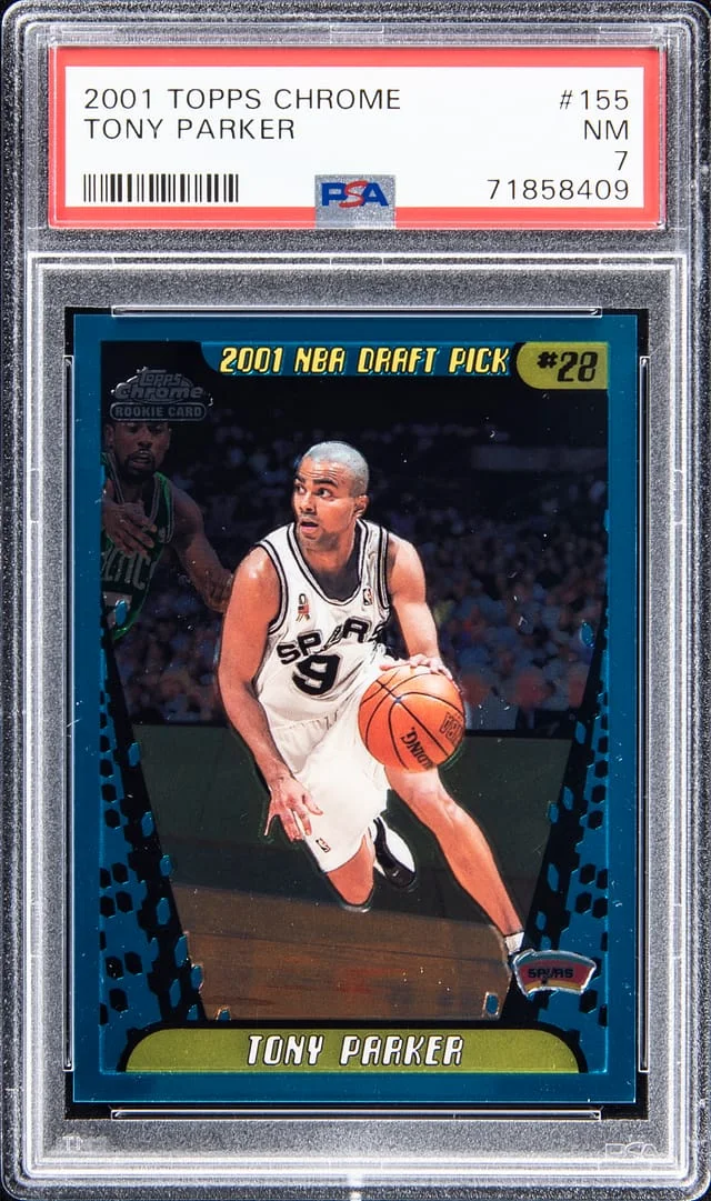 2001-02 Topps Chrome Tony Parker #155 card image