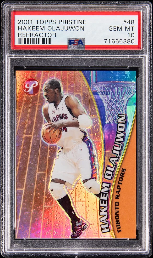 2001-02 Topps Hakeem Olajuwon Pristine Refractor #48 card image