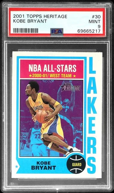 2001-02 Topps Heritage Kobe Bryant #30 card image