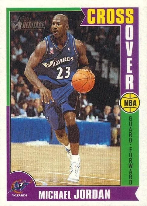 2001-02 Topps Heritage Michael Jordan Crossover #C12 card image