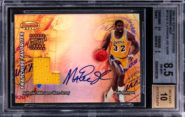 2001-02 Topps Magic Johnson Xpectations Bowman's Best #FFA1A card image