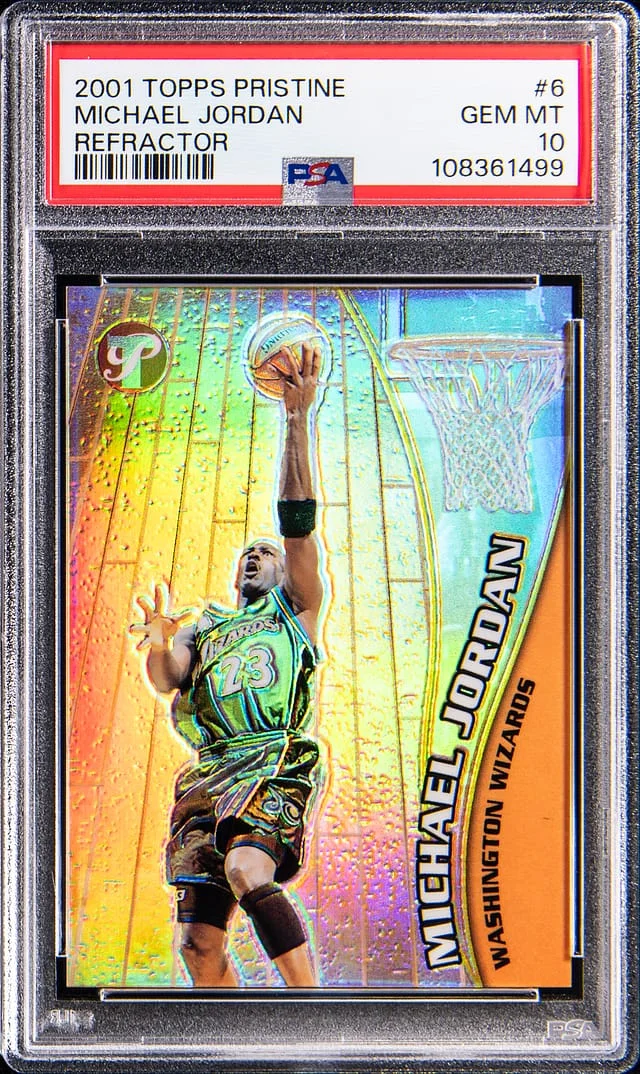 2001-02 Topps Michael Jordan Pristine Refractor #6 card image