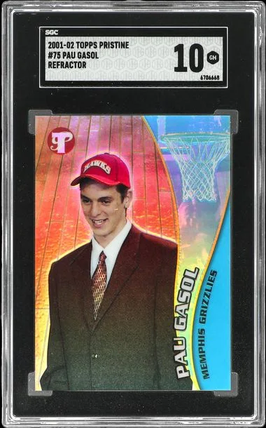 2001-02 Topps Pau Gasol Pristine Refractor #75 card image