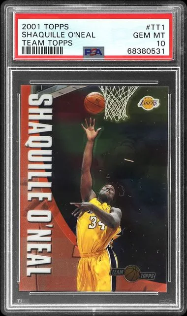 2001-02 Topps Shaquille O'Neal Team Topps #TT1 card image