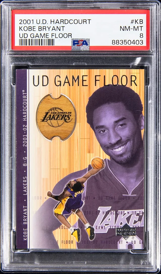 2001-02 Upper Deck Hardcourt Kobe Bryant UD Game Floor #KB card image