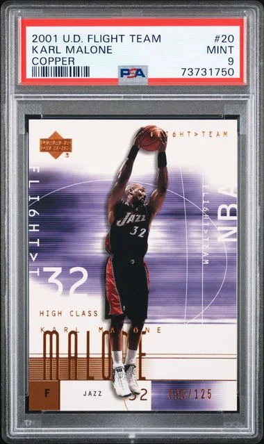 2001-02 Upper Deck Karl Malone Flight Team Copper #20 card image