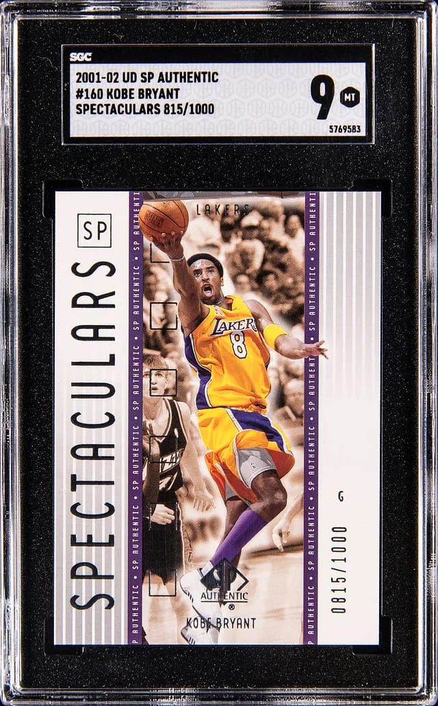 2001-02 Upper Deck Kobe Bryant Authentic Spectacular #160 card image