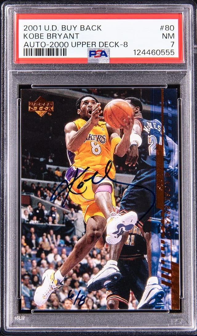 2001-02 Upper Deck Kobe Bryant Buy Back Autograph '00-01 Upper Deck 8 #80 card image