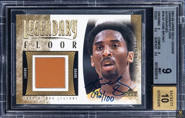 2001-02 Upper Deck Legends Kobe Bryant Legendary Floor Autographed #KB-A card image
