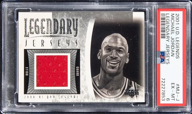 2001-02 Upper Deck Legends Michael Jordan Legendary Jerseys #MJ-J card image
