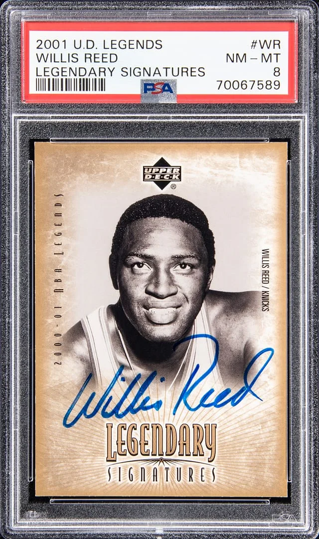 2001-02 Upper Deck Legends Willis Reed Legendary Signatures #WR card image