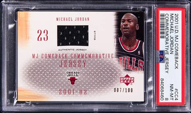 2001-02 Upper Deck Michael Jordan MJ Comeback Commemorative Jersey #CC4 card image
