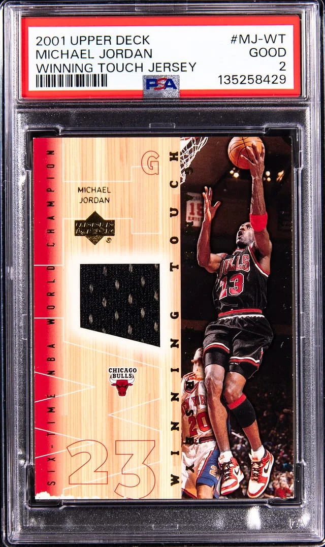 2001-02 Upper Deck Michael Jordan Game-Used Winning Touch Jersey #MJ-WT card image
