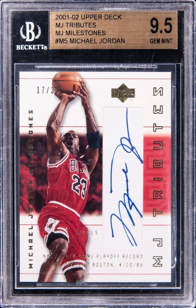 2001-02 Upper Deck Michael Jordan MJ Tributes MJ Milestones #M5 card image