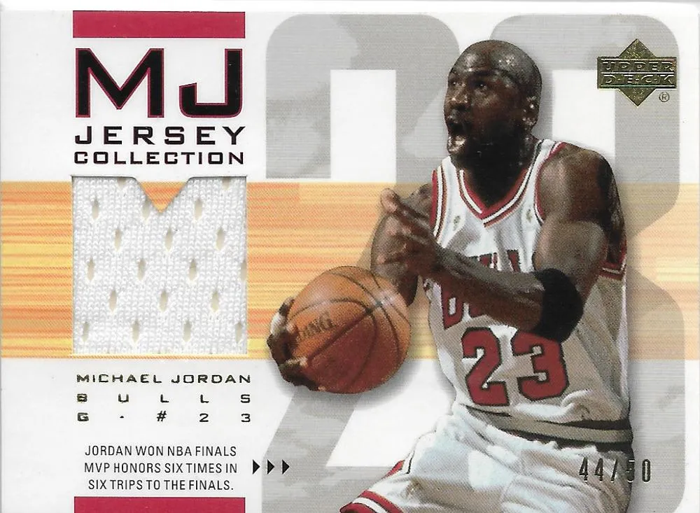 2001-02 Upper Deck Michael Jordan MJ Jersey Collection #MJC16 card image