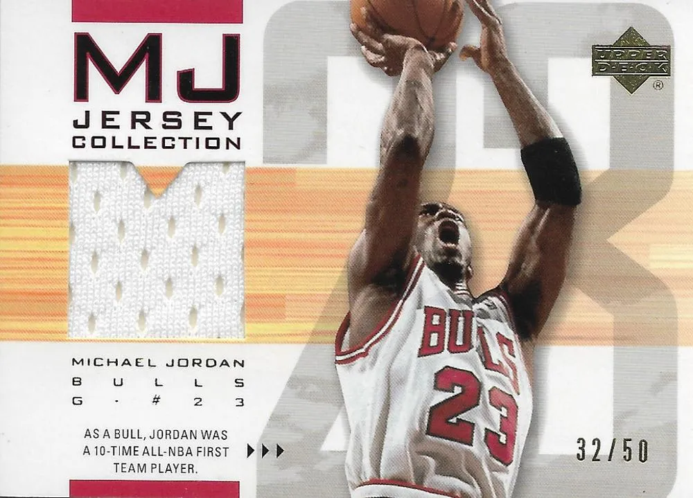 2001-02 Upper Deck Michael Jordan MJ Jersey Collection #MJC17 card image