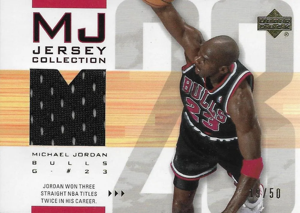 2001-02 Upper Deck Michael Jordan MJ Jersey Collection #MJC19 card image