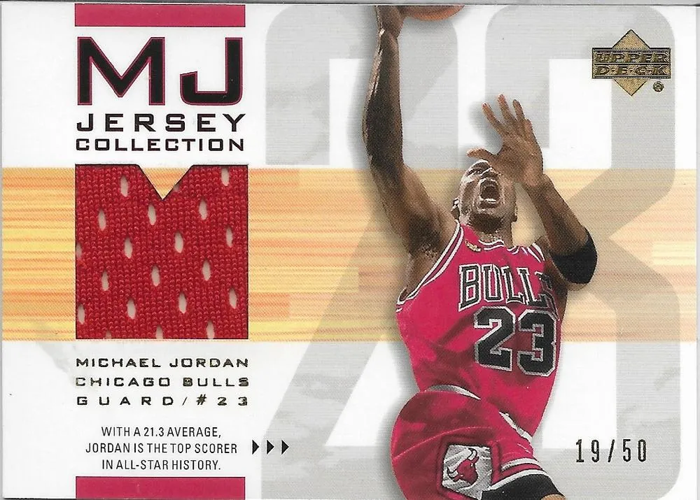 2001-02 Upper Deck Michael Jordan MJ Jersey Collection #MJC3 card image