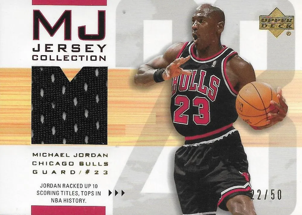 2001-02 Upper Deck Michael Jordan MJ Jersey Collection #MJC8 card image