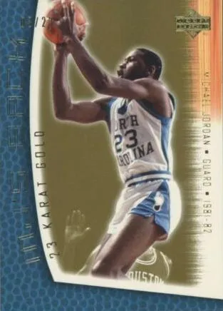 2001-02 Upper Deck MJ's Back Michael Jordan 23 Karat Gold #MJ20 card image
