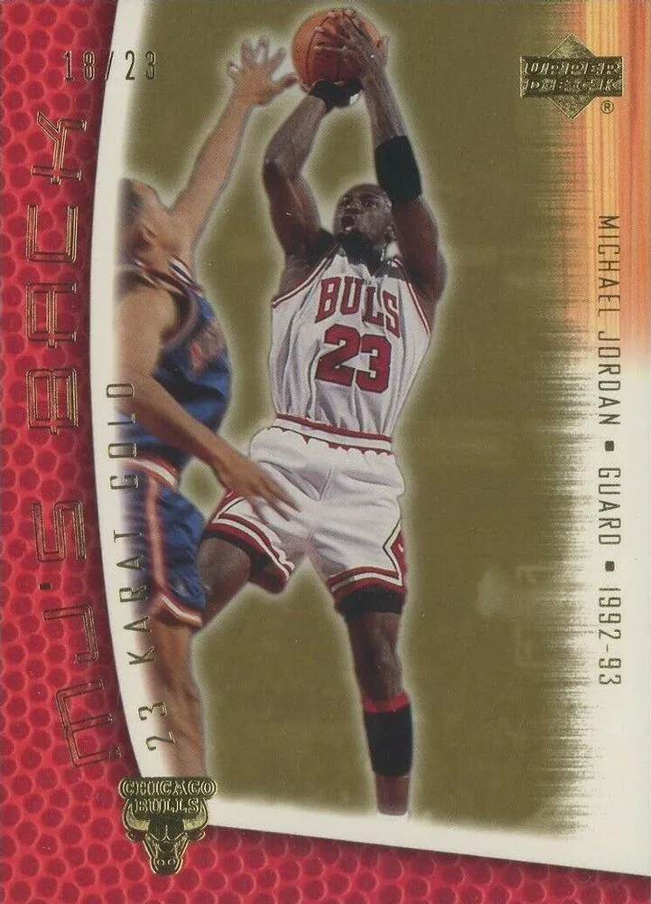 2001-02 Upper Deck MJ's Back Michael Jordan 23 Karat Gold #MJ46 card image