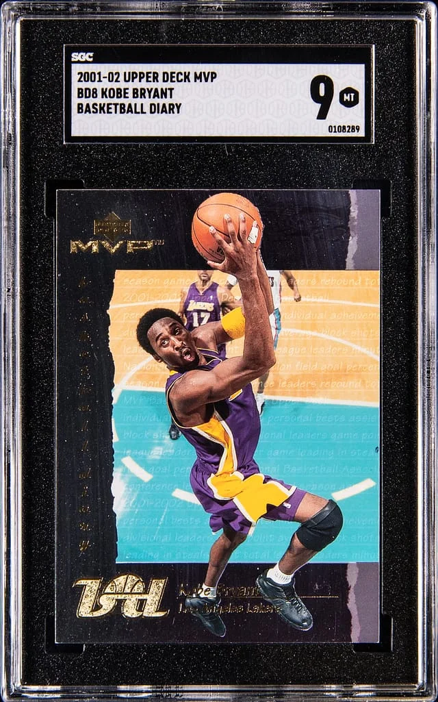 2001-02 Upper Deck MVP Basketball Kobe Bryant Diary #BD8 card image