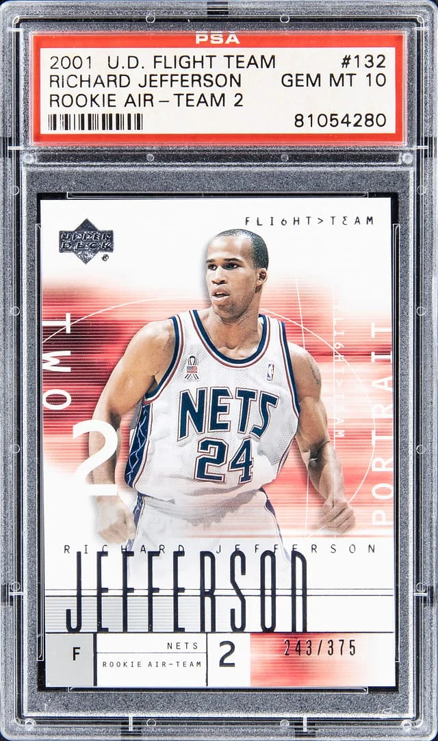 2001-02 Upper Deck Richard Jefferson Flight Team Air Team 2 #132 card image