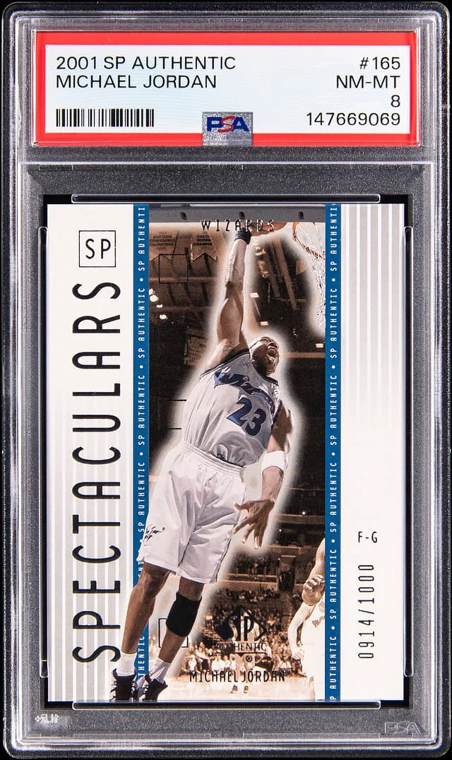 2001-02 Upper Deck SP Authentic Michael Jordan #165 card image