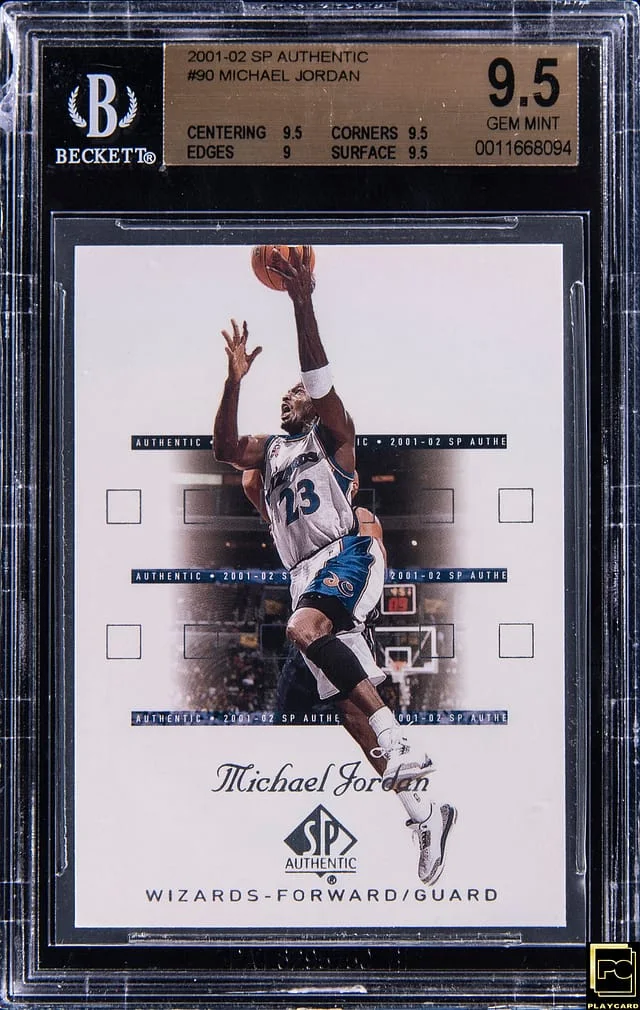 2001-02 Upper Deck SP Authentic Michael Jordan #90 card image