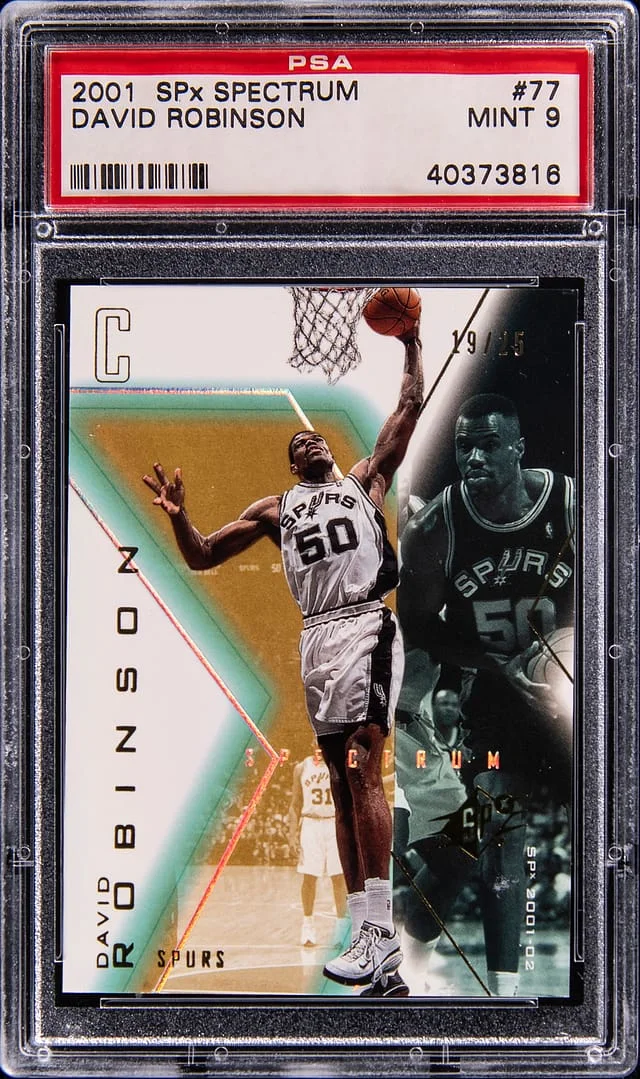 2001-02 Upper Deck SPx David Robinson Spectrum #77 card image