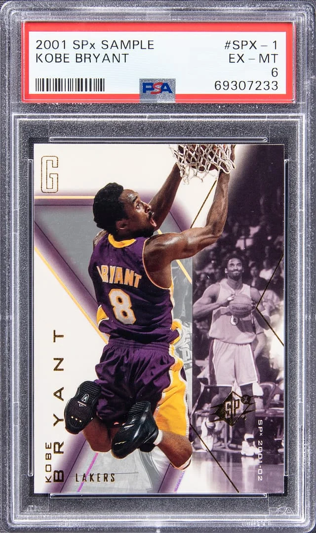2001-02 Upper Deck SPx Kobe Bryant Sample #SPX-1 card image