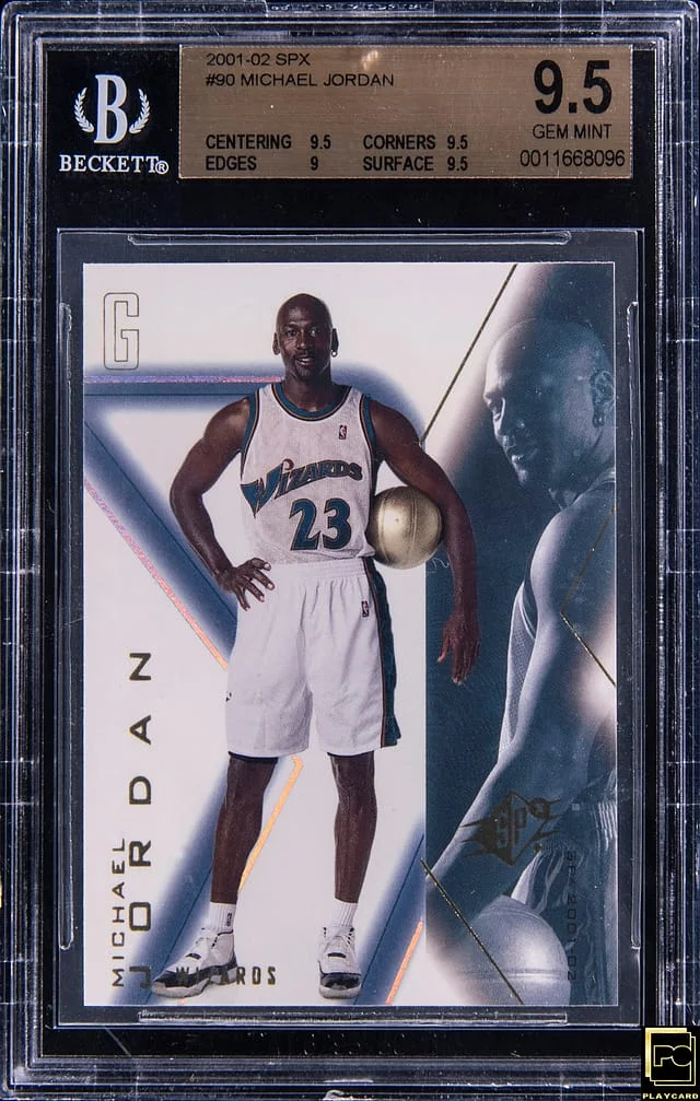 2001-02 Upper Deck SPx Michael Jordan #90 card image