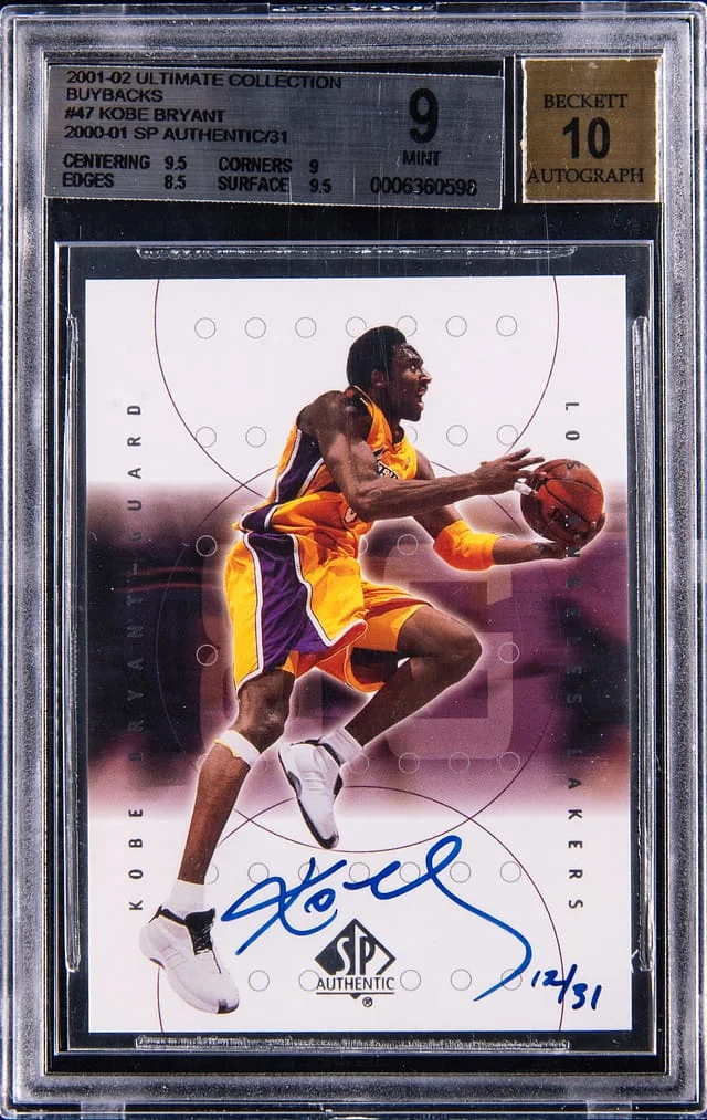 2001-02 Upper Deck Ultimate Collection Kobe Bryant Buybacks 2000-01 SP Authentic #39 card image