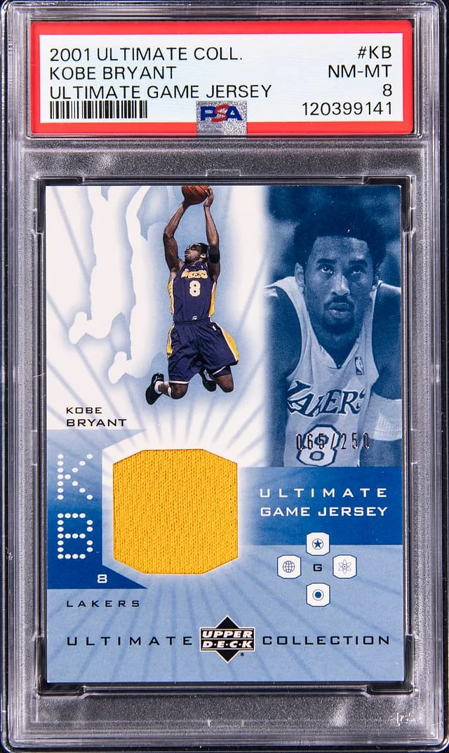 2001-02 Upper Deck Ultimate Collection Kobe Bryant Ultimate Game Jersey #KB card image