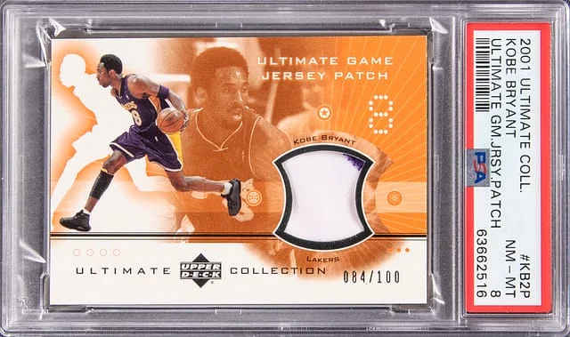 2001-02 Upper Deck Ultimate Collection Kobe Bryant Ultimate Game Jersey Patch #KB2P card image