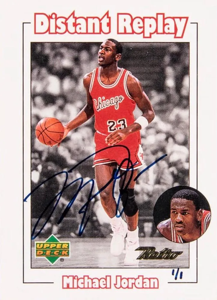 2001-02 Upper Deck Ultimate Collection Michael Jordan Autographed Buybacks #D1 card image