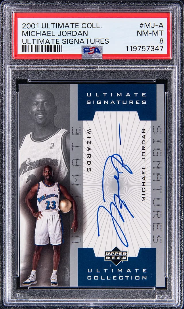 2001-02 Upper Deck Ultimate Collection Michael Jordan Ultimate Signatures #MJ-A card image