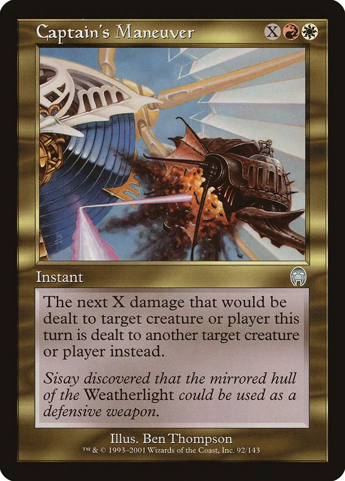 2001 Apocalypse Captain's Maneuver uncommon #92 unlisted card image