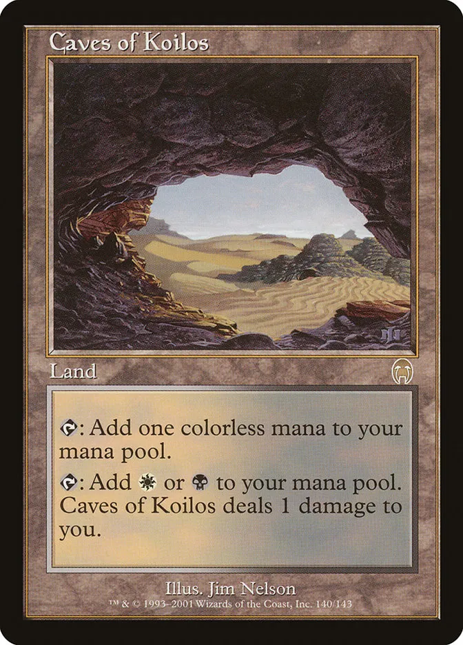 2001 Apocalypse Caves of Koilos rare #140 unlisted card image
