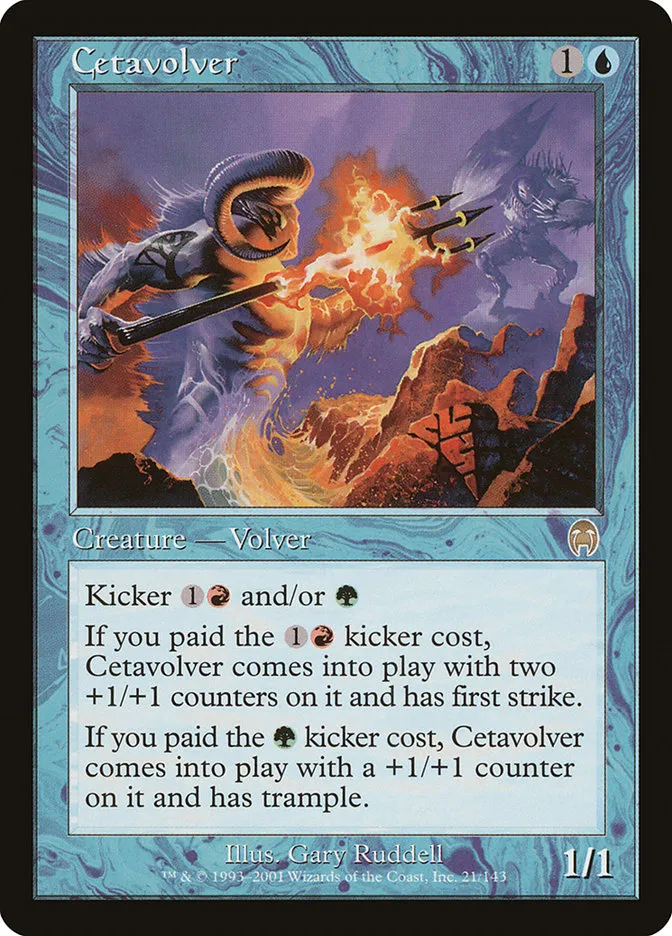 2001 Apocalypse Cetavolver rare #21 unlisted card image