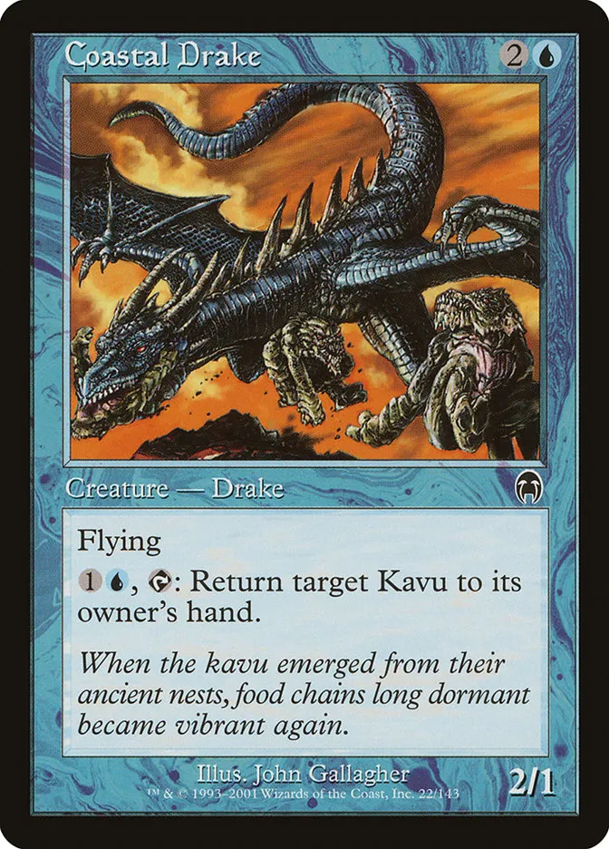 2001 Apocalypse Coastal Drake common #22 unlisted card image